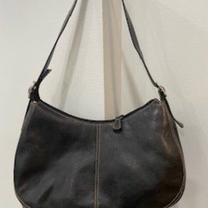 Liz Claiborne – Black Leather Hobo Bag